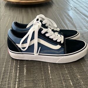 Vans Blue and Black Sneakers
